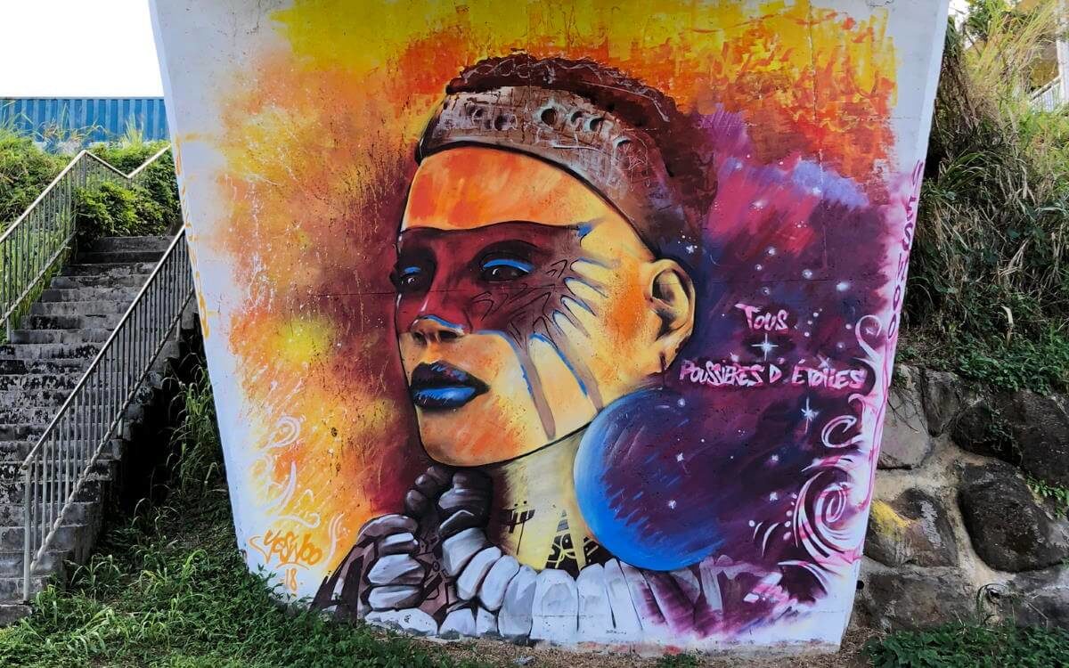 Brücken-Graffiti in Guadeloupe